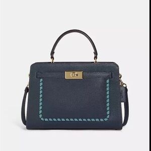 Coach Outlet - Lane Carryall With Whipstitch - Navy Blue